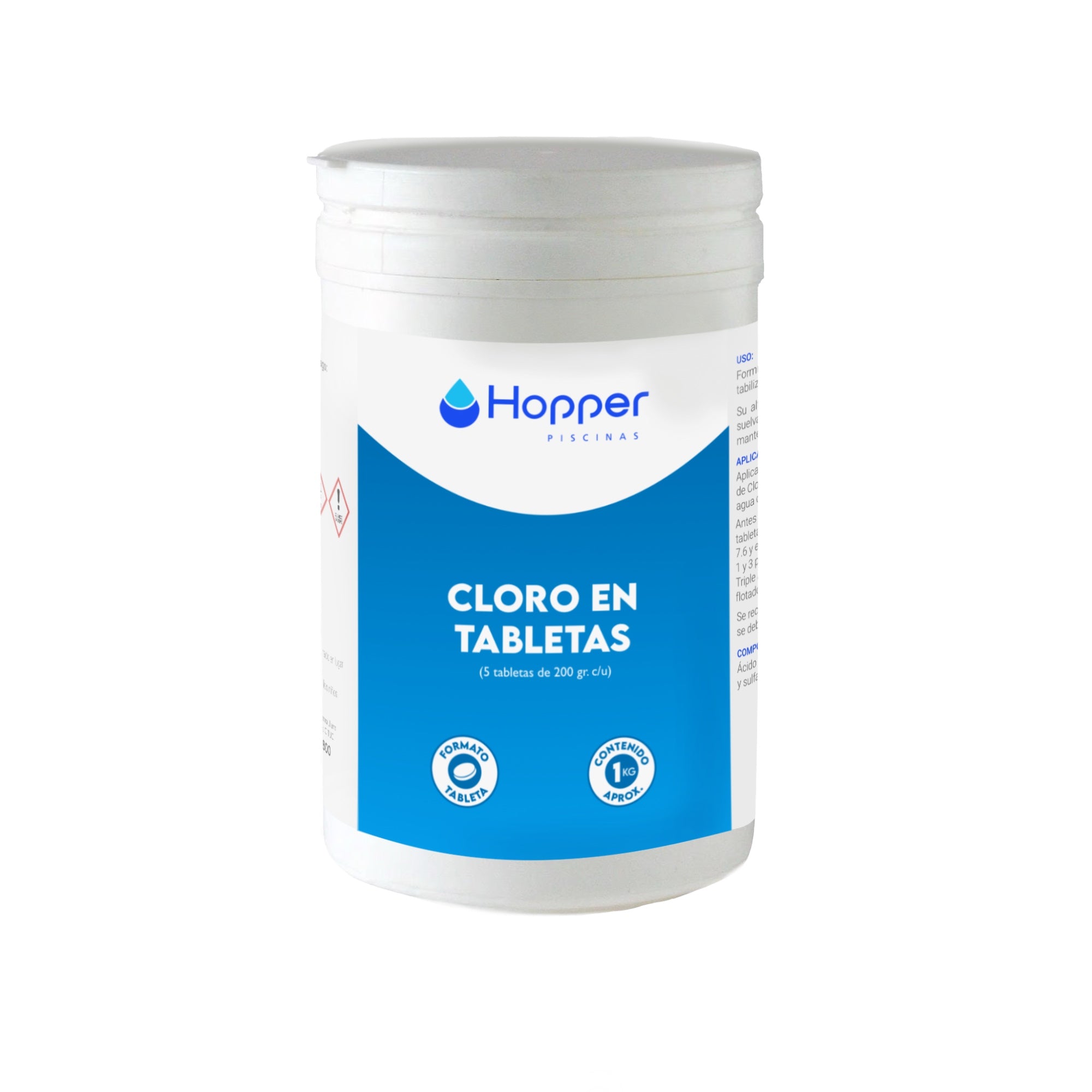 Cloro En Tableta Para Piscinas 1kg