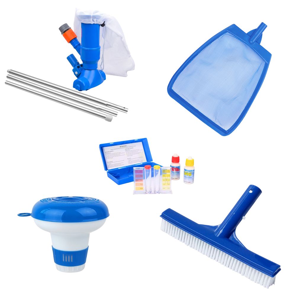 Kit Limpieza Armable Piscina 5 Piezas