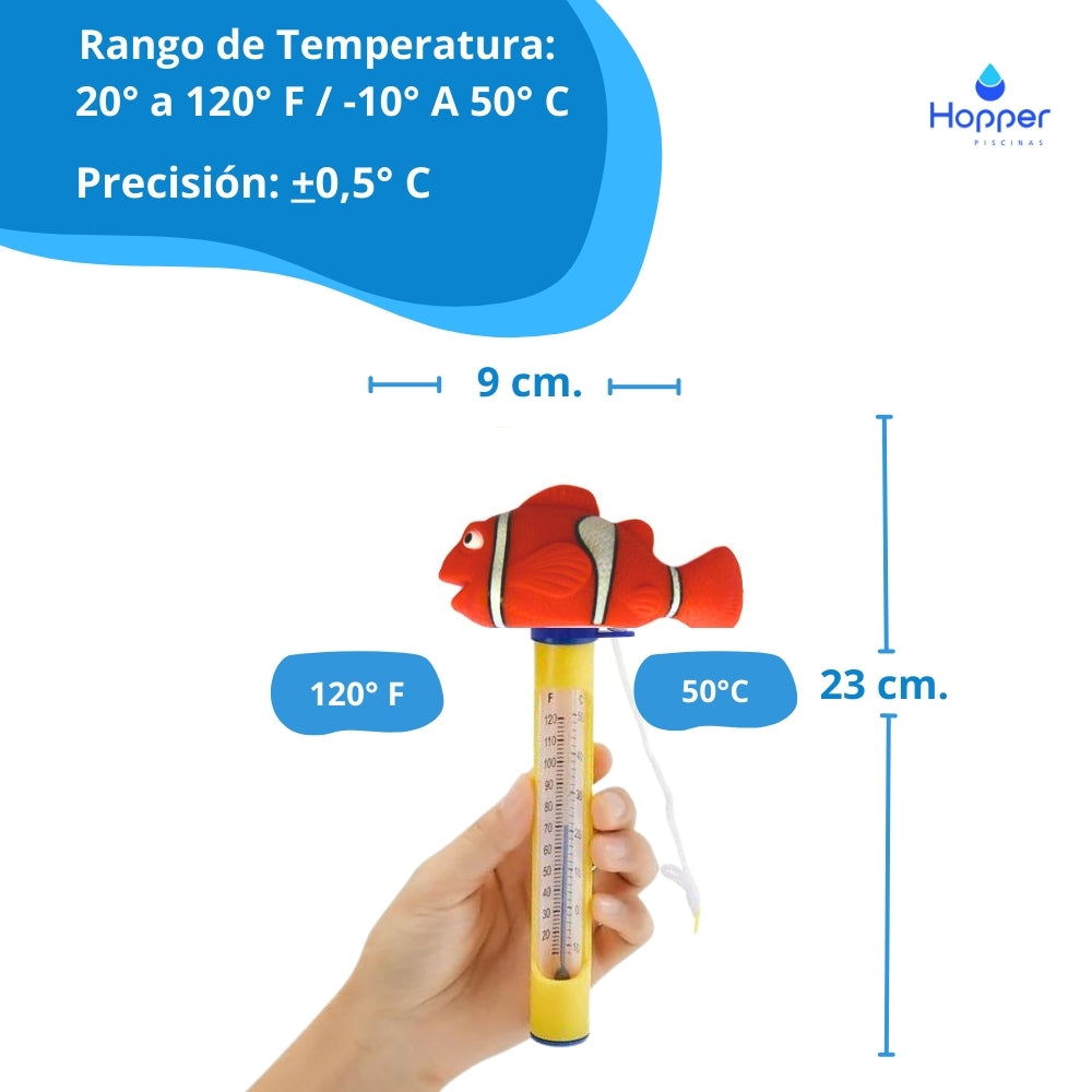 Termómetro Pez Nemo para Piscinas - Hopper Piscinas